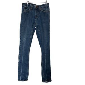 Ring Of Fire Mens Blue Dark Wash Cotton Slim Straight Leg Jeans Size W30